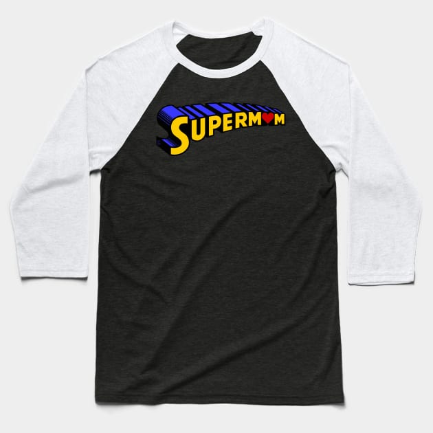 Super Mom Baseball T-Shirt by gtee